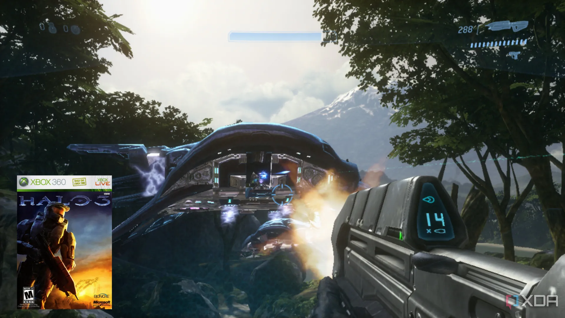 Master Chief trong cuộc chiến chống lại người ngoài hành tinh trong Halo 3