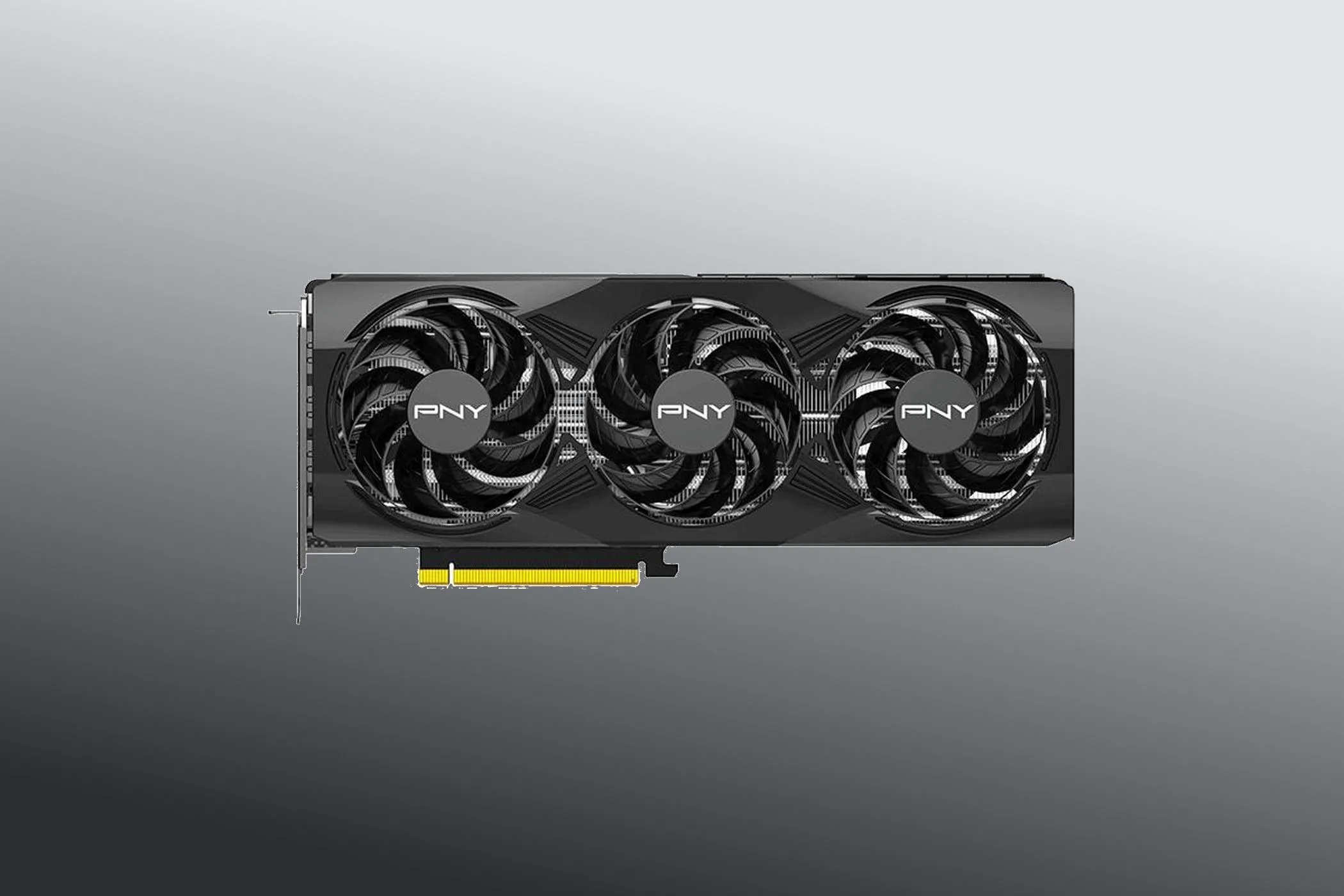 Mẫu card PNY GeForce RTX 5070 OC với thiết kế tối giản, tập trung vào hiệu năng.