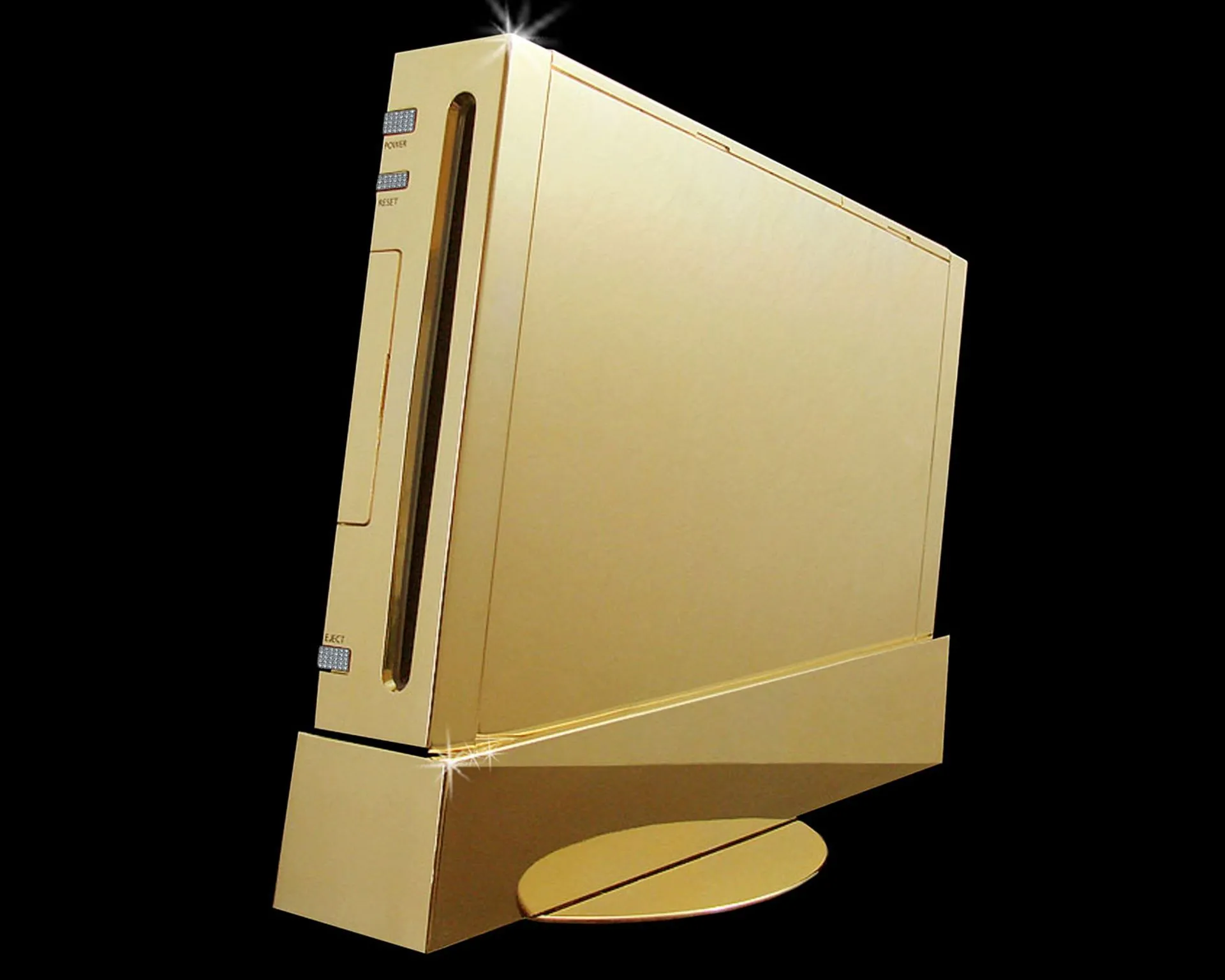Máy chơi game Nintendo Wii Supreme được chế tác từ vàng nguyên khối và đính kim cương