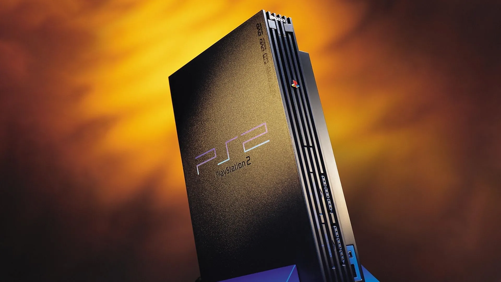 Máy PlayStation 2, console bán chạy nhất lịch sử, với khả năng chạy DVD và thư viện game 3D đỉnh cao.