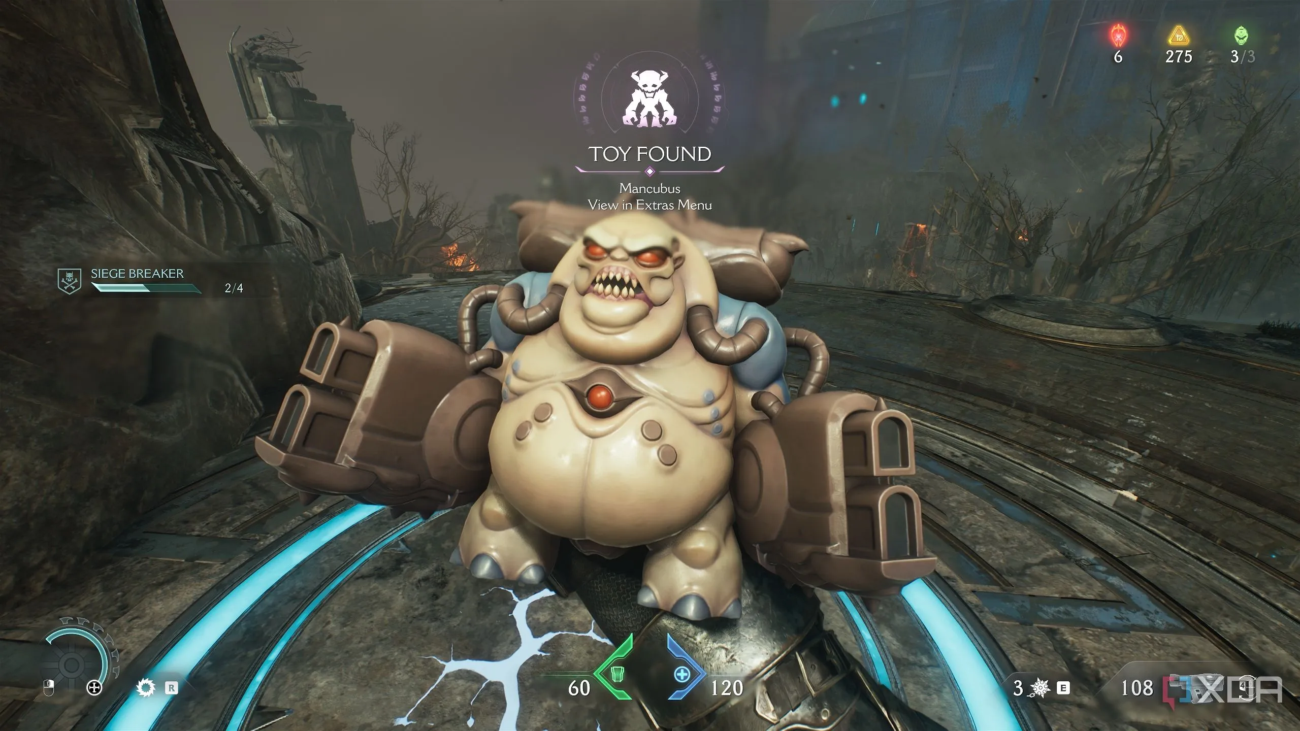 Mô hình Mancubus có thể thu thập trong Doom: The Dark Ages Chapter 6