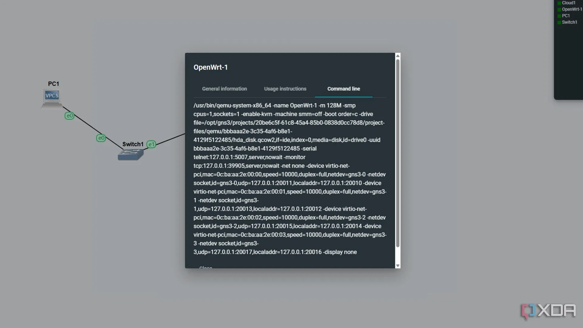 Mô phỏng router OpenWrt trong GNS3 sử dụng máy ảo QEMU