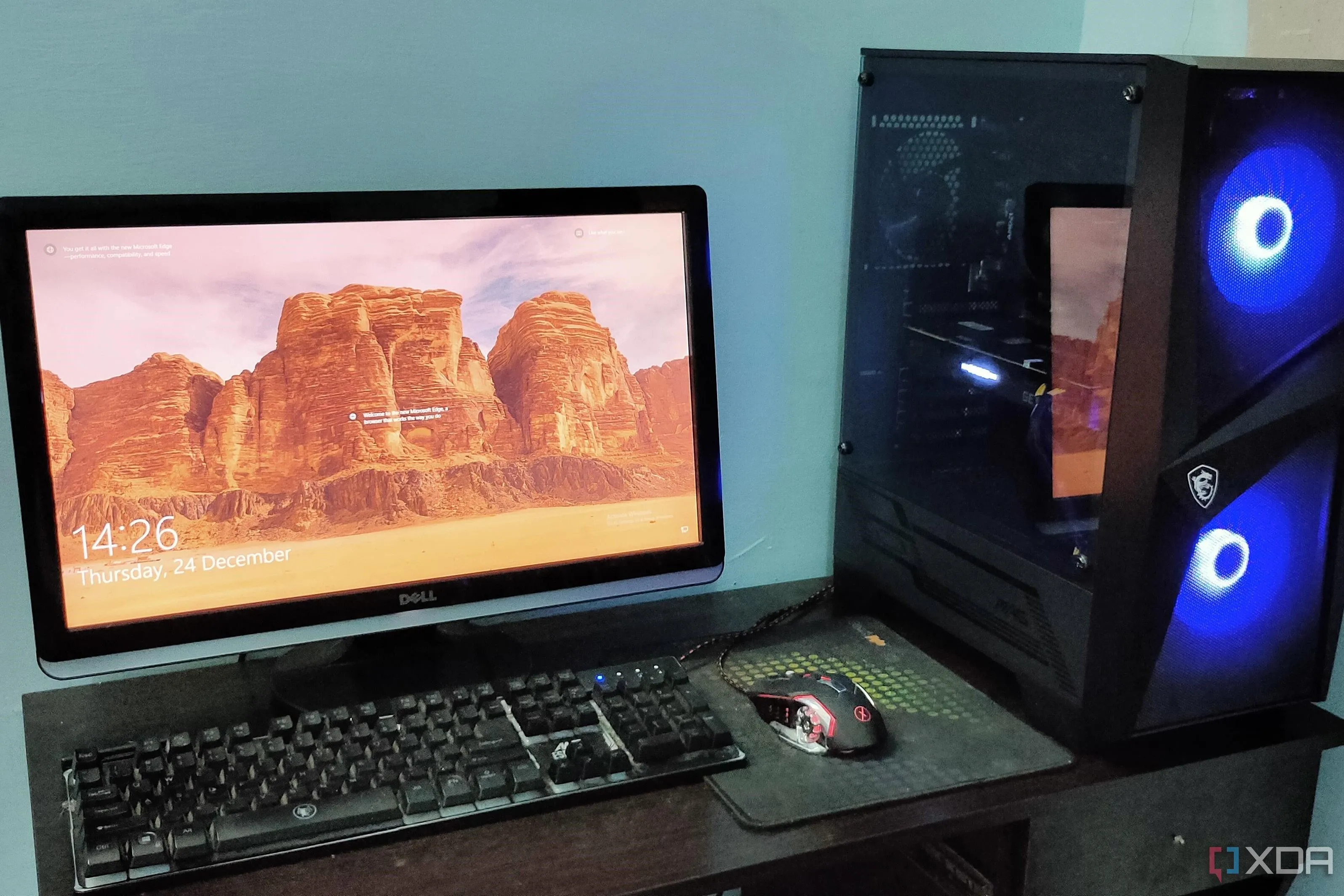 Một góc máy tính gaming hoàn chỉnh, ước mơ của nhiều người khi tự build PC.
