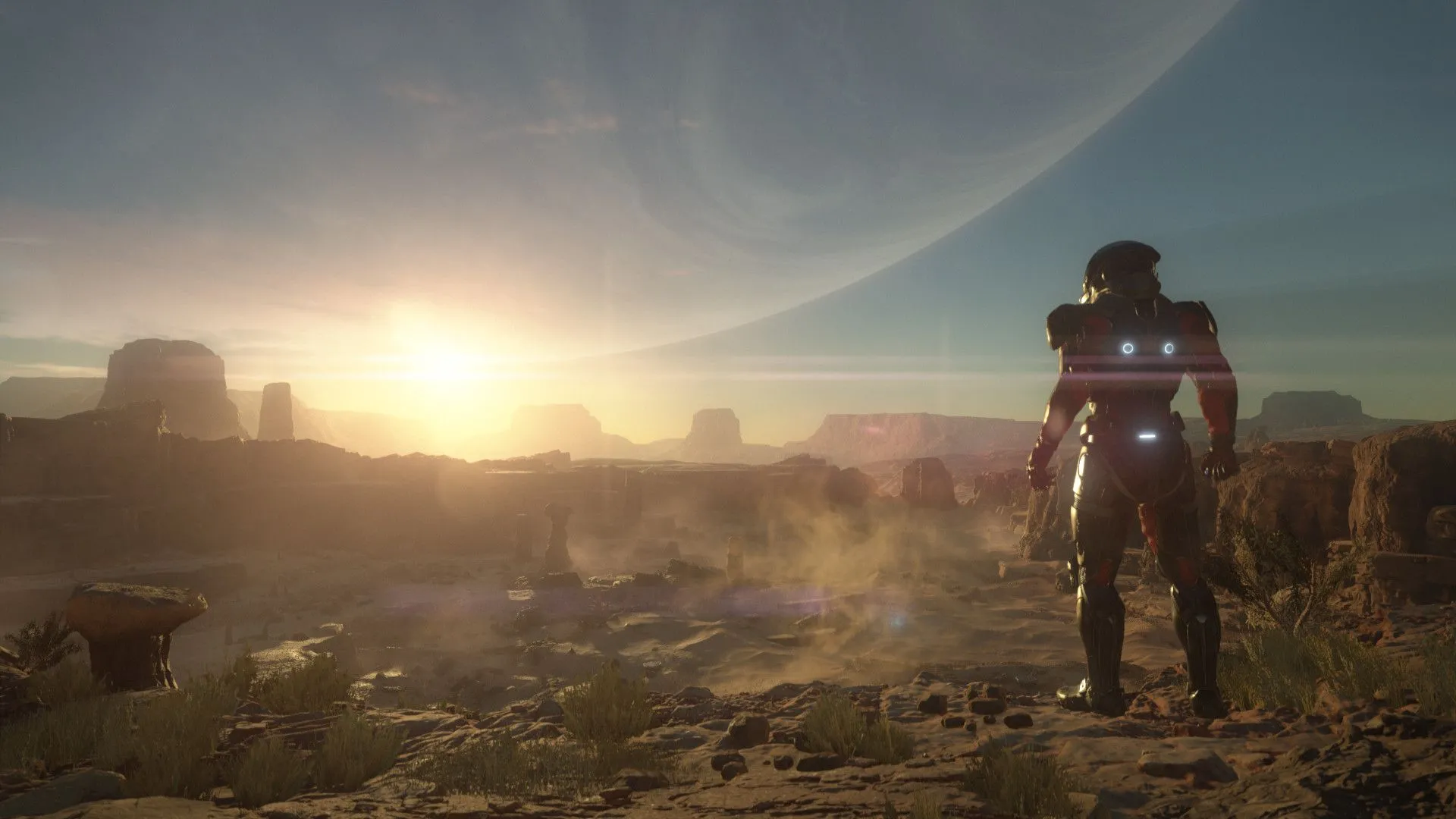 Một khung cảnh từ thiên hà Andromeda, gợi mở về sự liên kết với Mass Effect 5