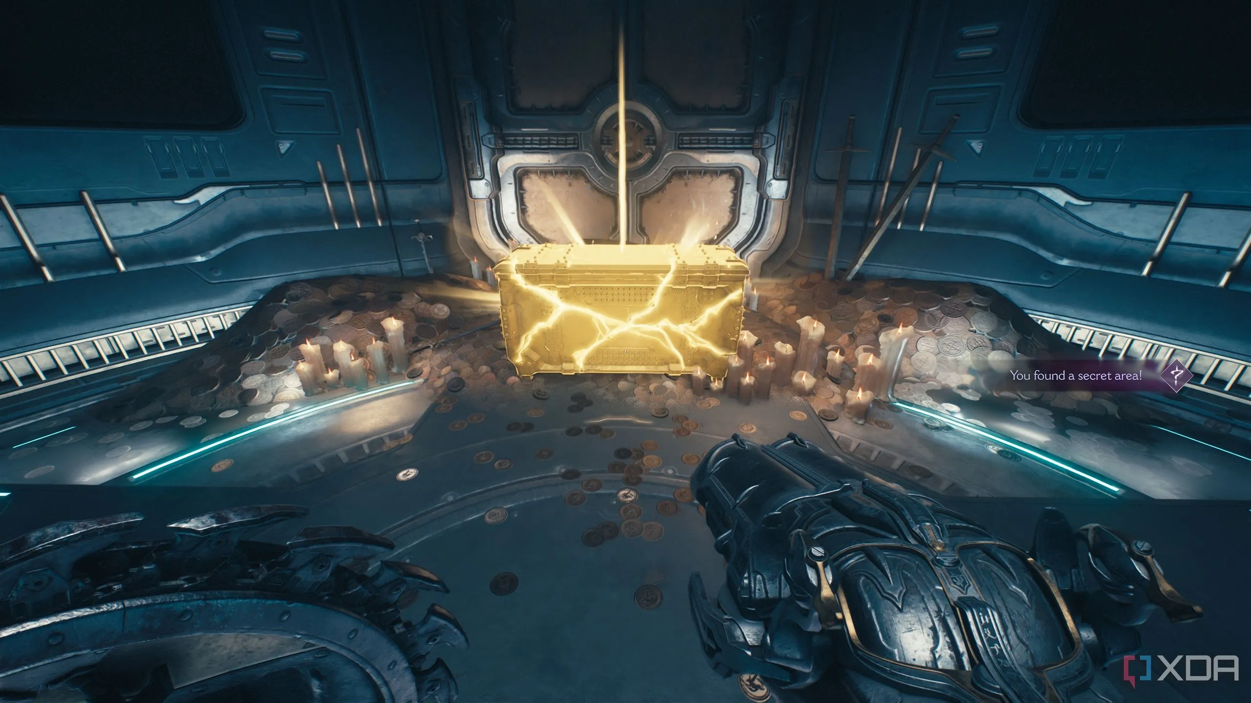Một rương vàng (gold chest) trong Khu vực Bí mật 5 của Doom The Dark Ages