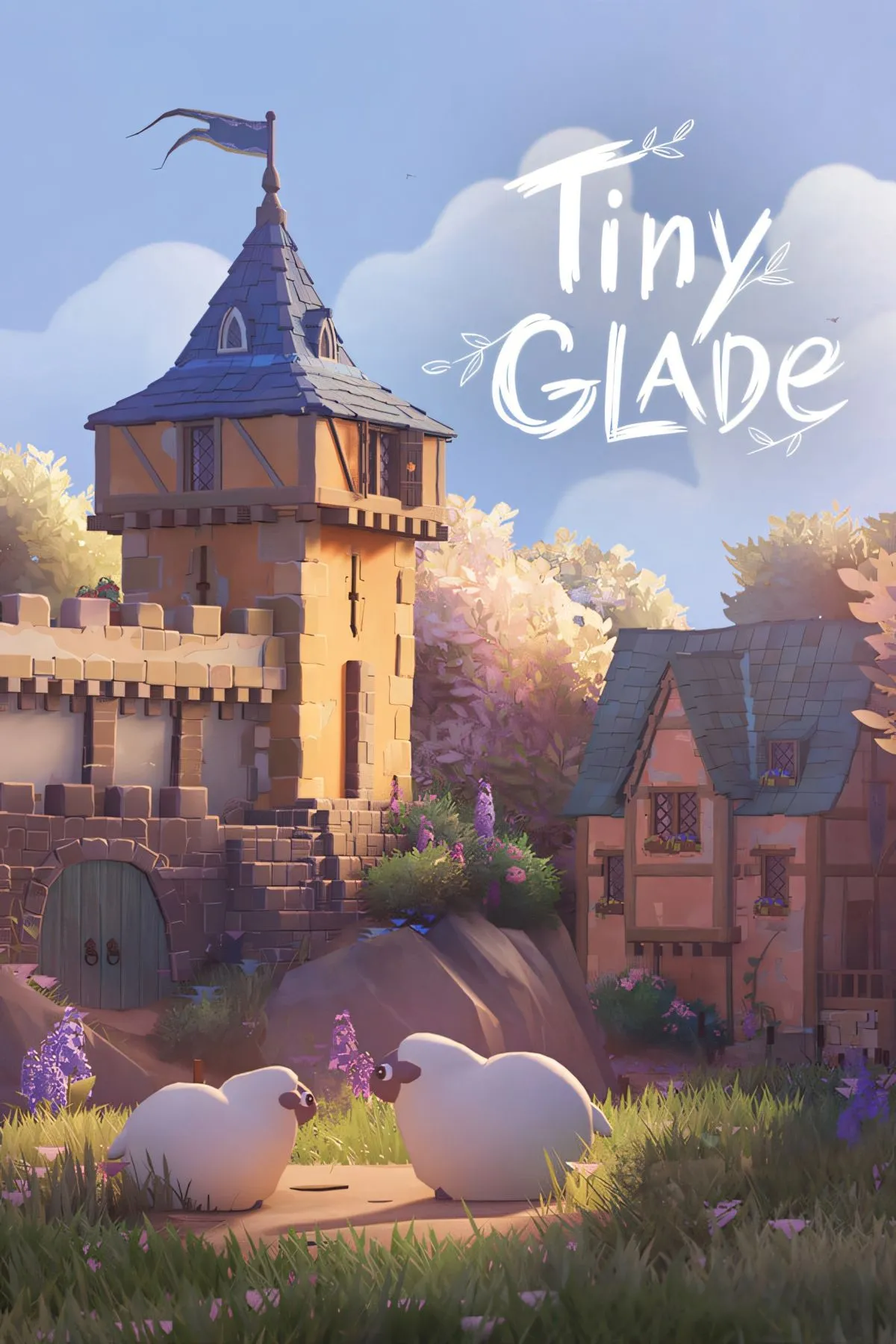 Ngôi làng thời trung cổ cổ kính và ấm cúng trong game Tiny Glade