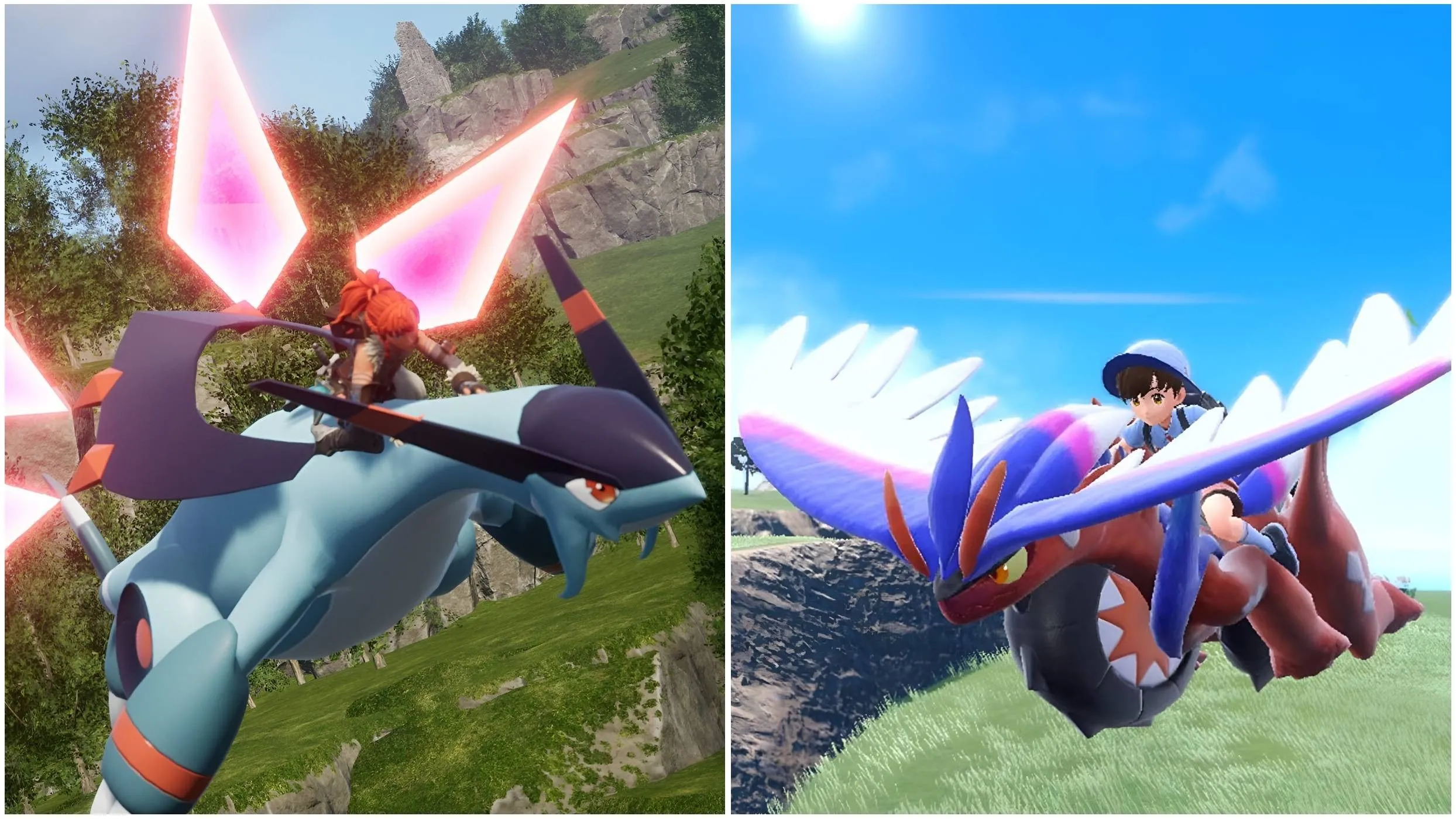 Người chơi cưỡi Pokémon bay lượn trong Pokémon Legends Z-A trên Nintendo Switch 2