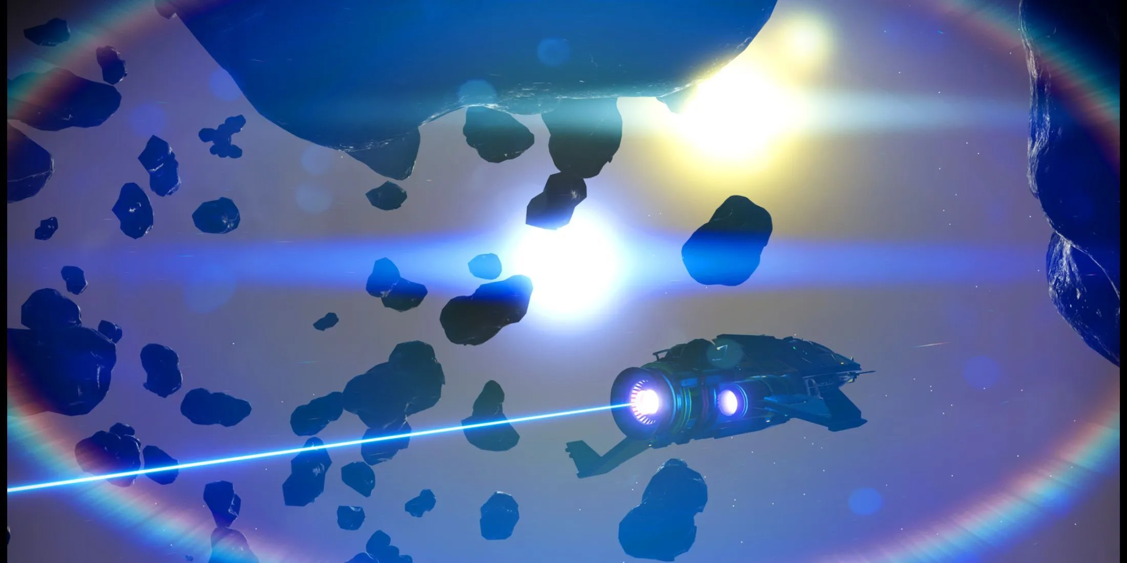 Người chơi khám phá hang động dưới lòng đất No Man's Sky