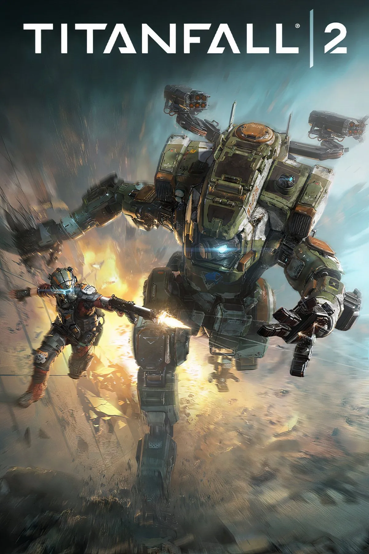 Người lính và Titan trong game bắn súng Titanfall 2