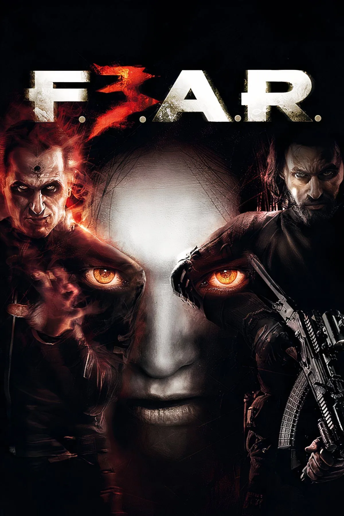 Nhân vật Alma Wade, biểu tượng kinh dị của series game F.E.A.R., xuất hiện cùng hiệu ứng ma mị.
