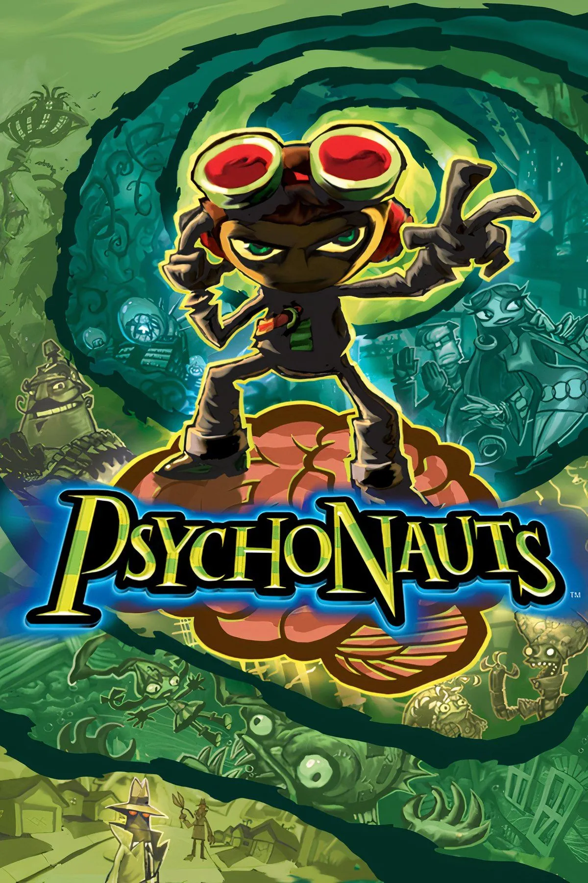 Nhân vật Raz sử dụng sức mạnh tâm linh trong Psychonauts để khám phá thế giới nội tâm