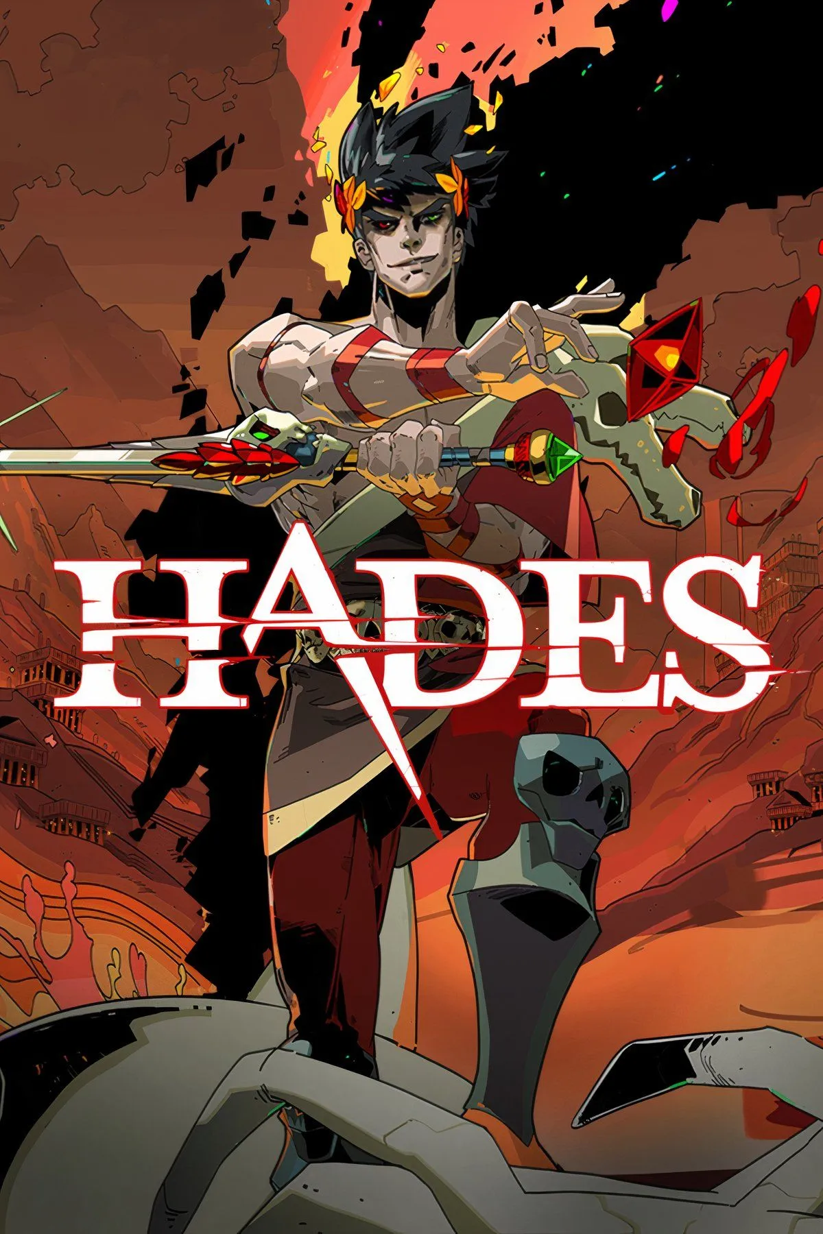 Nhân vật Zagreus chiến đấu trong Hades, thể hiện lối chơi hành động roguelike nhanh và cốt truyện thần thoại Hy Lạp hấp dẫn.