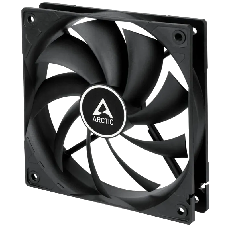 Quạt tản nhiệt Arctic F12-120 màu đen, hiệu suất cao cho PC
