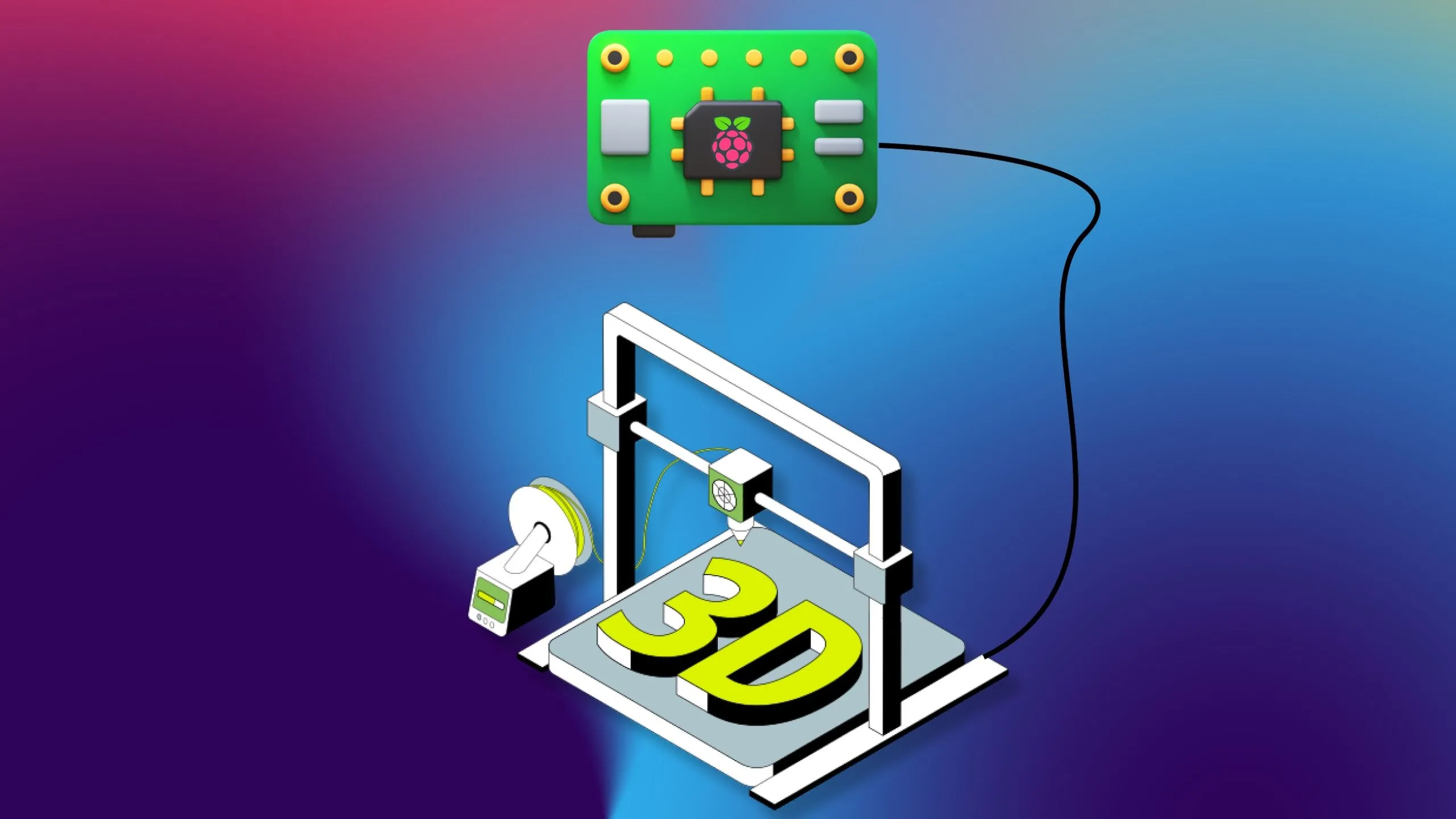 Raspberry Pi kết nối máy in 3D để giám sát