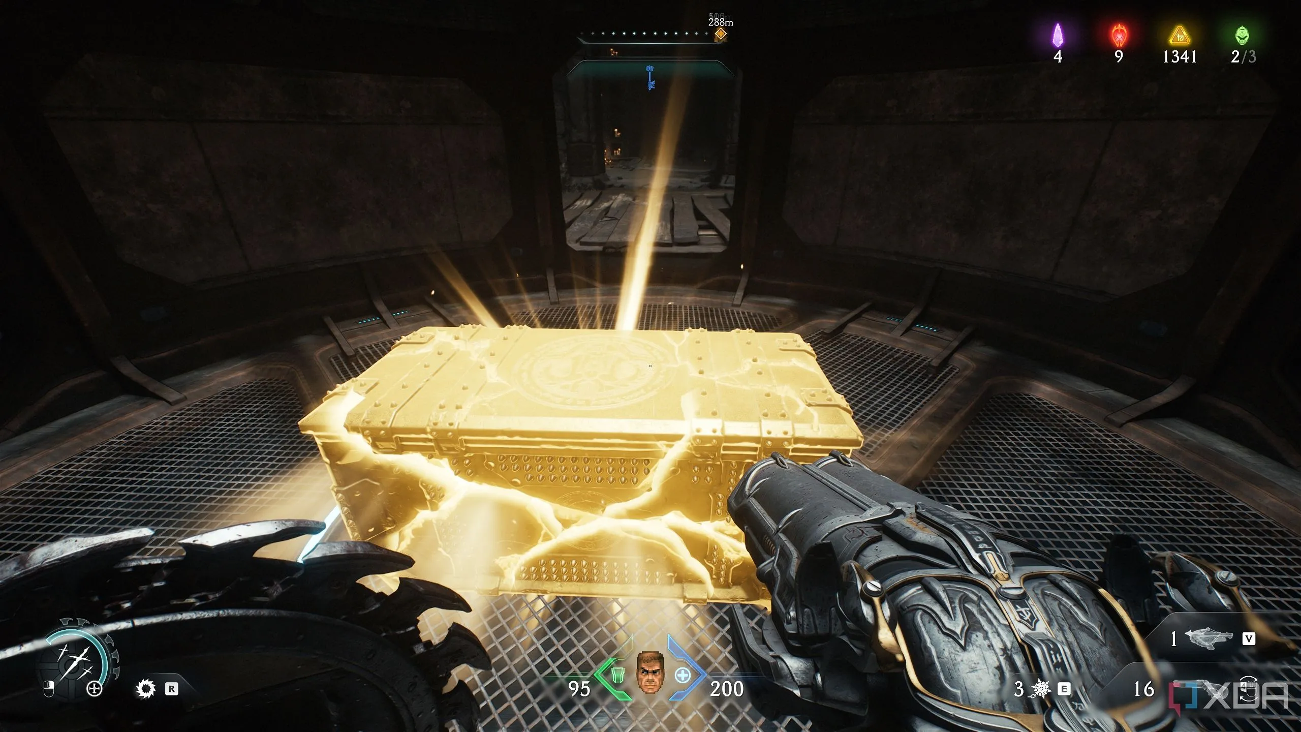 Rương vàng trong khu vực bí mật 6 của Chapter 20 của Doom: The Dark Ages