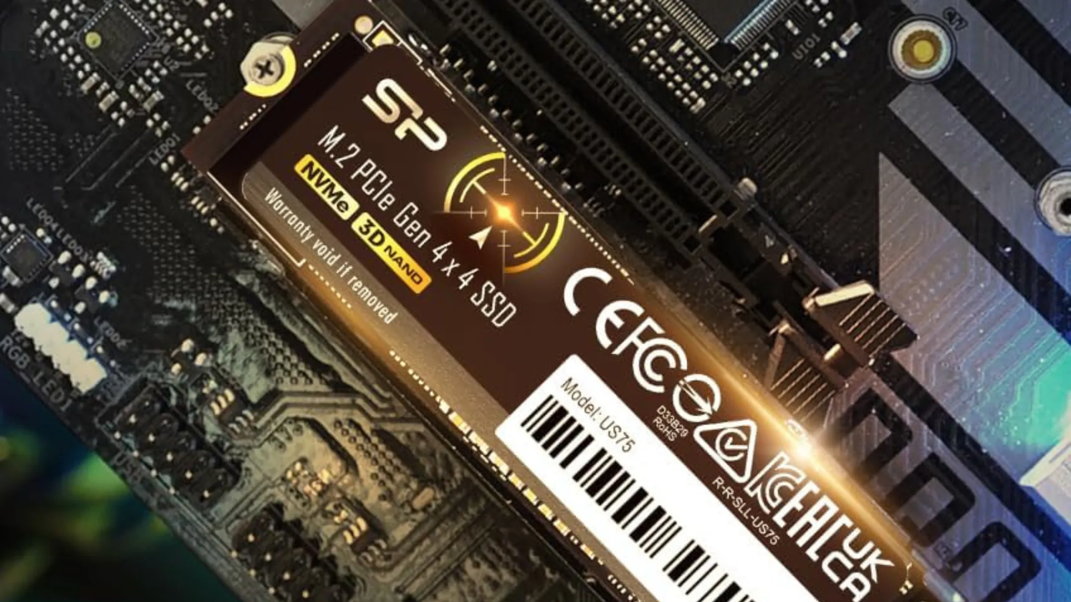 Silicon Power US75 4TB SSD gắn trên bo mạch chủ
