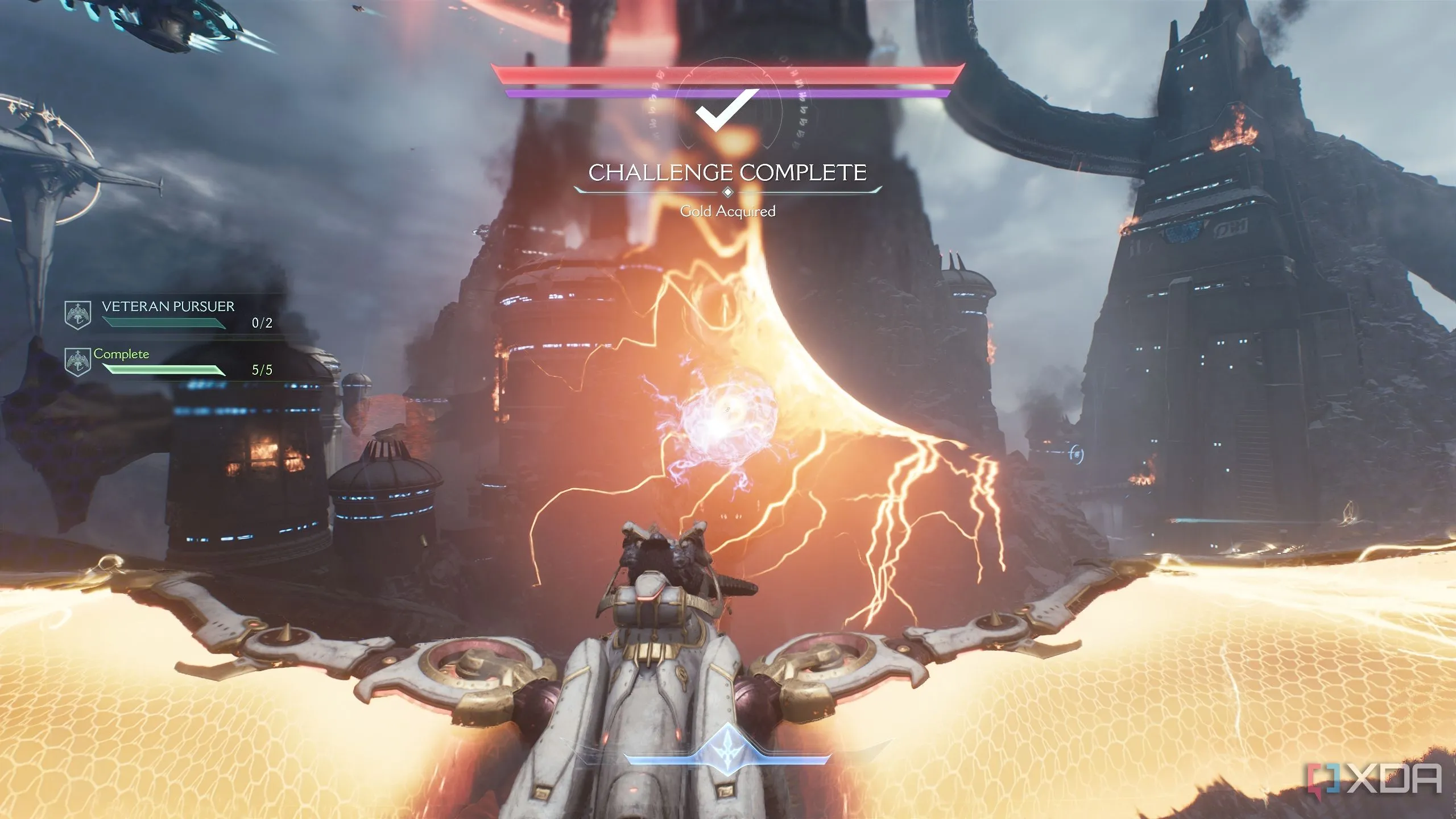 Slayer điều khiển rồng Serrat chiến đấu với tàu Hell Carrier trong Chapter 13 Doom The Dark Ages.