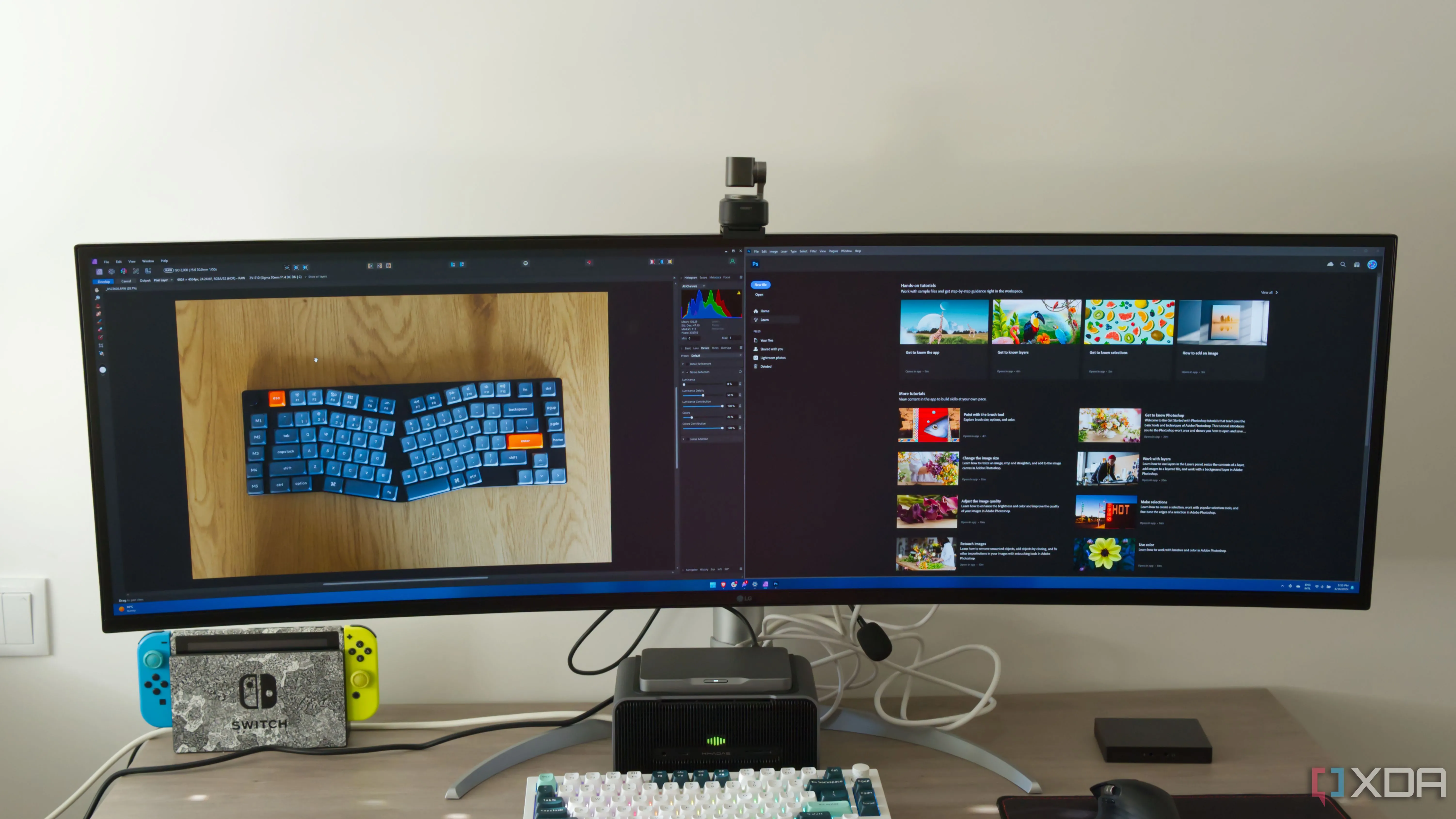So sánh giao diện Affinity Photo và Adobe Photoshop trên màn hình máy tính