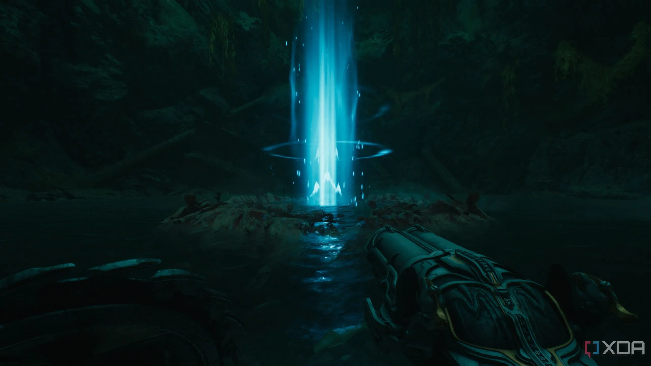 Tấm đệm nhảy được mở khóa sau khi đánh bại Tentacle trong Chương 17 Doom: The Dark Ages