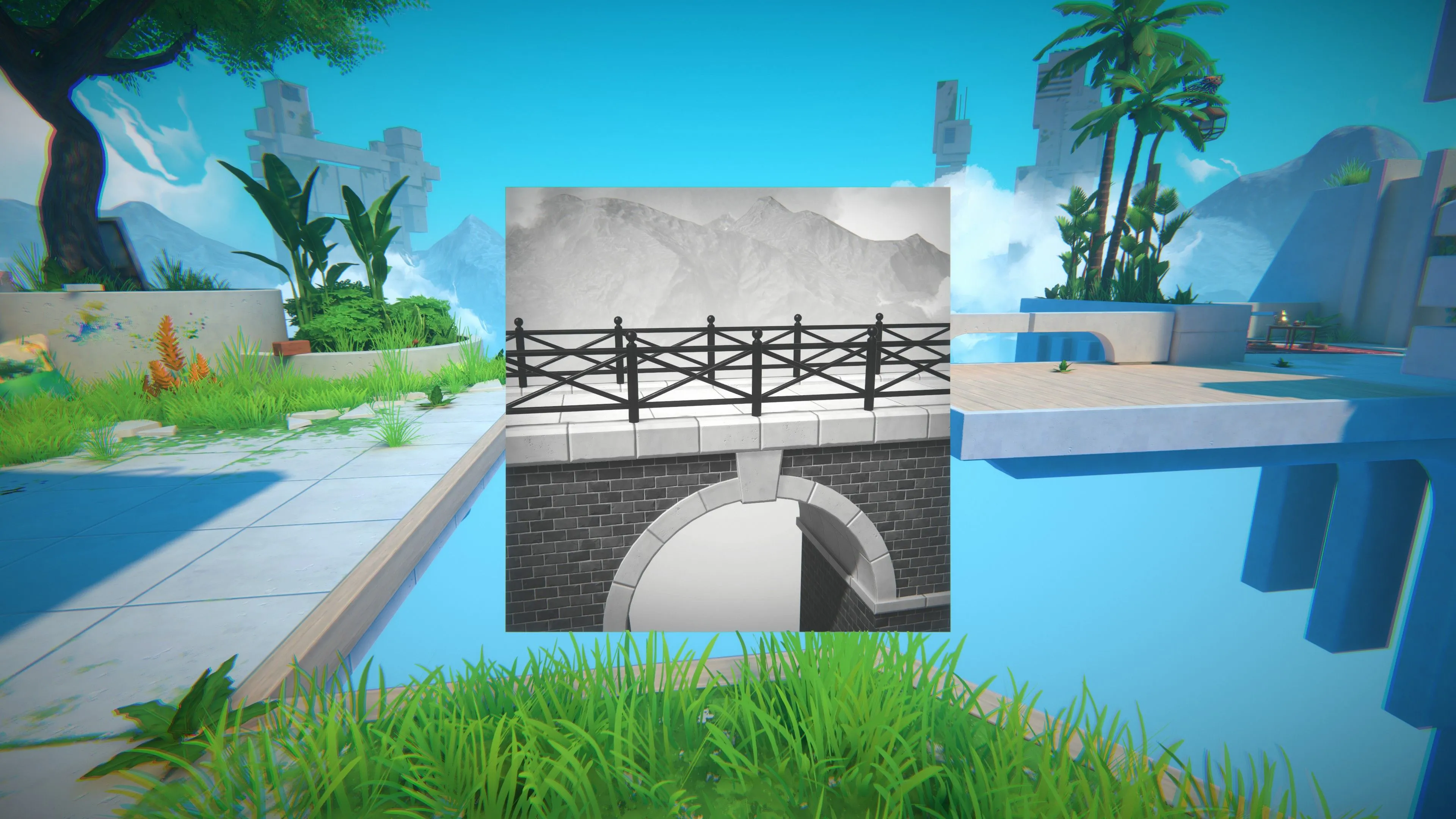 Tạo cầu bằng bức ảnh để vượt qua không gian trong game Viewfinder
