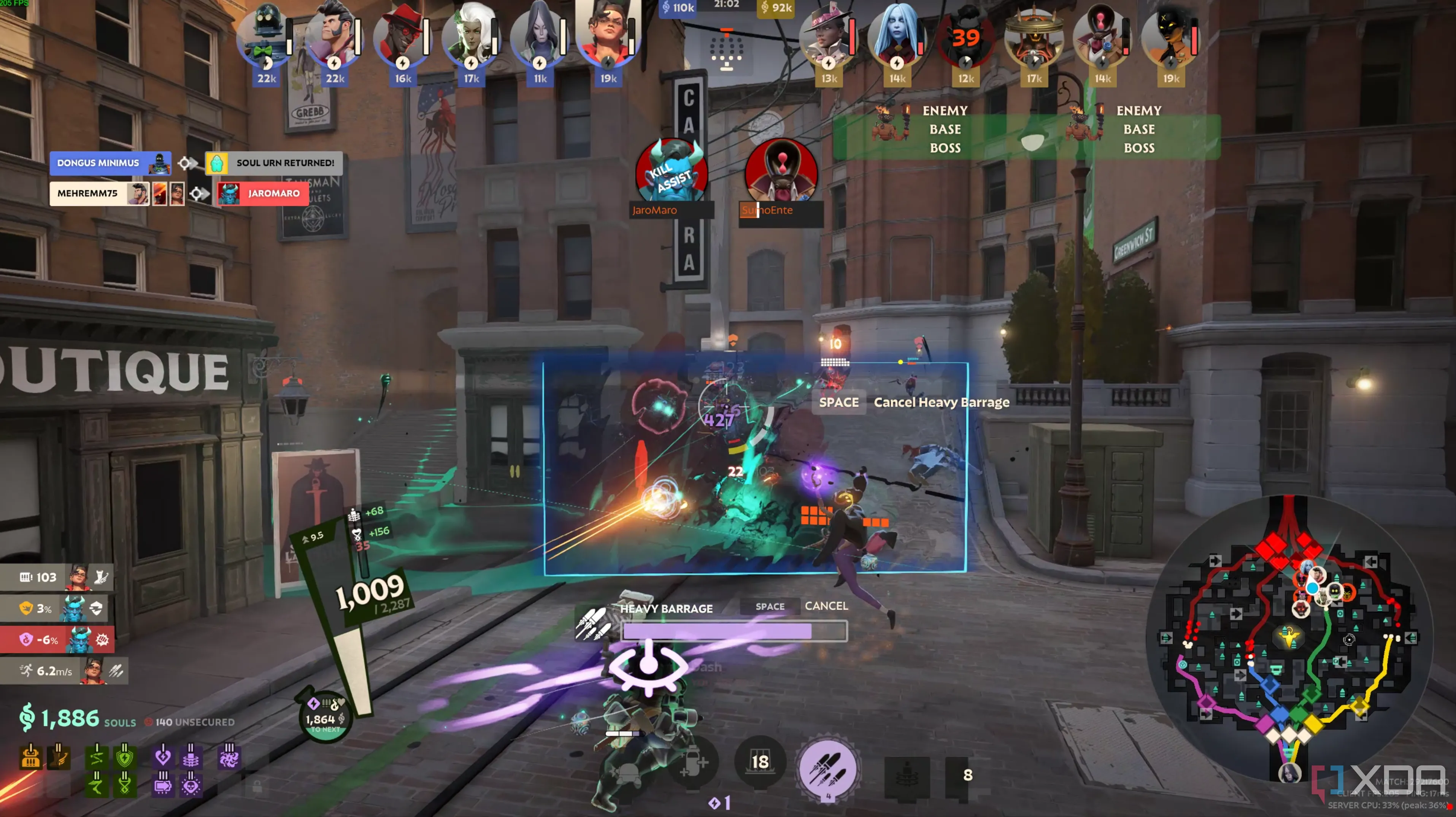 Tạo hình nhân vật và bối cảnh chiến đấu trong Deadlock, tựa game mới của Valve.