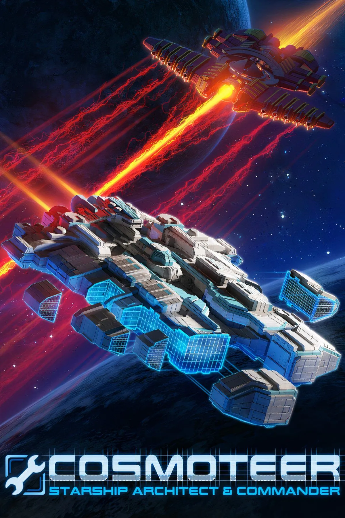 Tàu vũ trụ tùy chỉnh trong Cosmoteer: Starship Architect &amp; Commander, khoe khả năng lắp ráp mô-đun