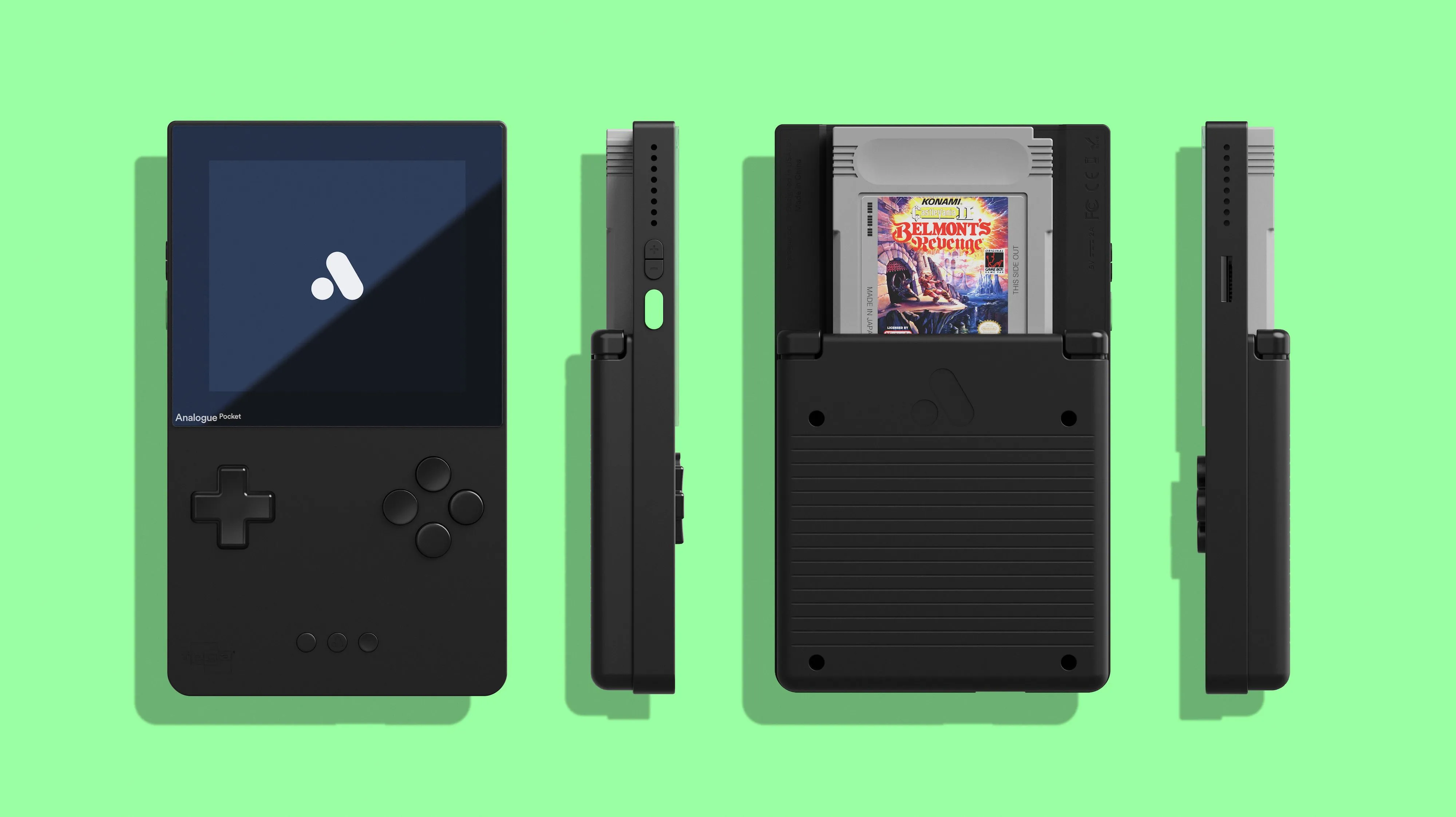 Thiết bị chơi game cầm tay Analogue Pocket từ ba góc nhìn