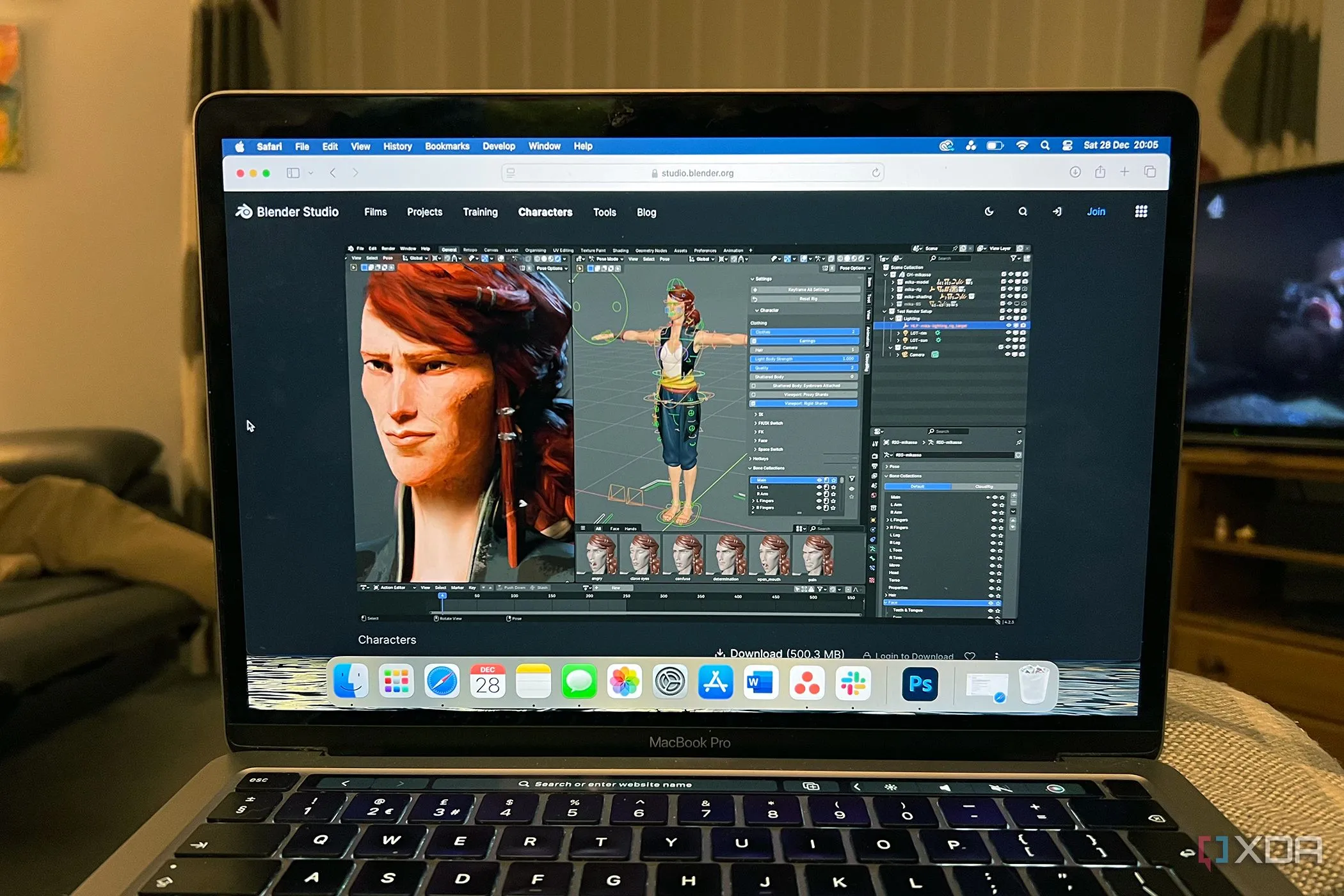 Thiết kế mô hình 3D trên Blender bằng MacBook Pro