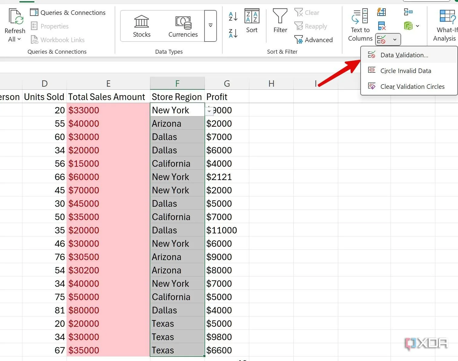 Thiết lập Data Validation trong Excel để kiểm soát chất lượng dữ liệu đầu vào.