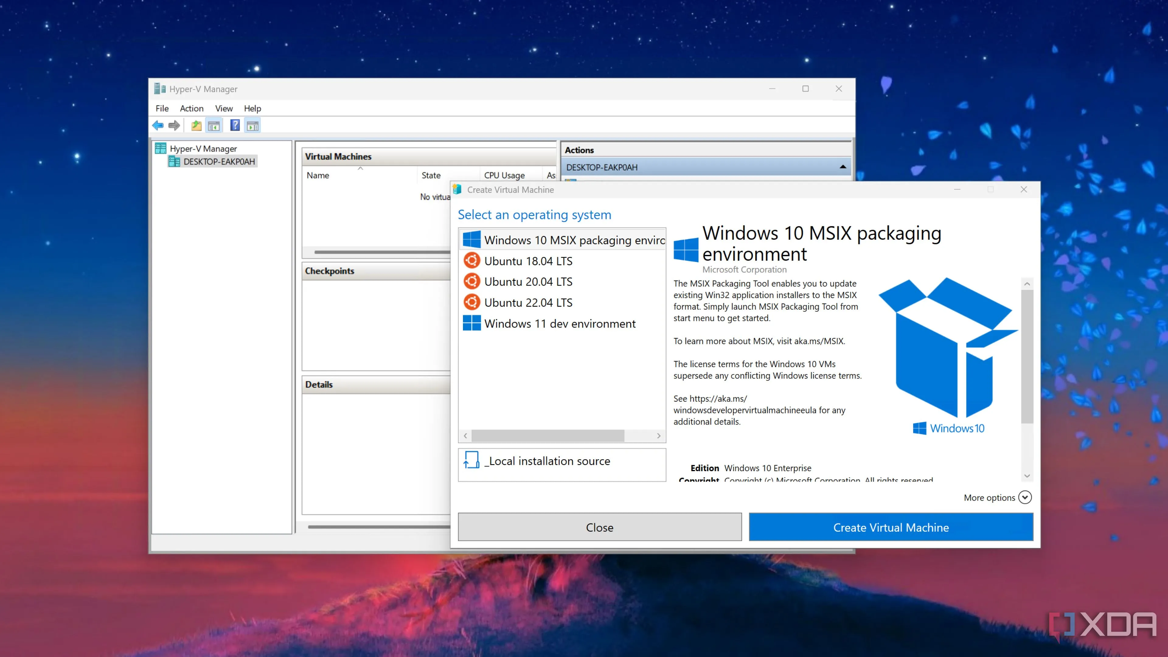 Thiết lập máy ảo Windows 11 trên nền tảng Hyper-V của Microsoft