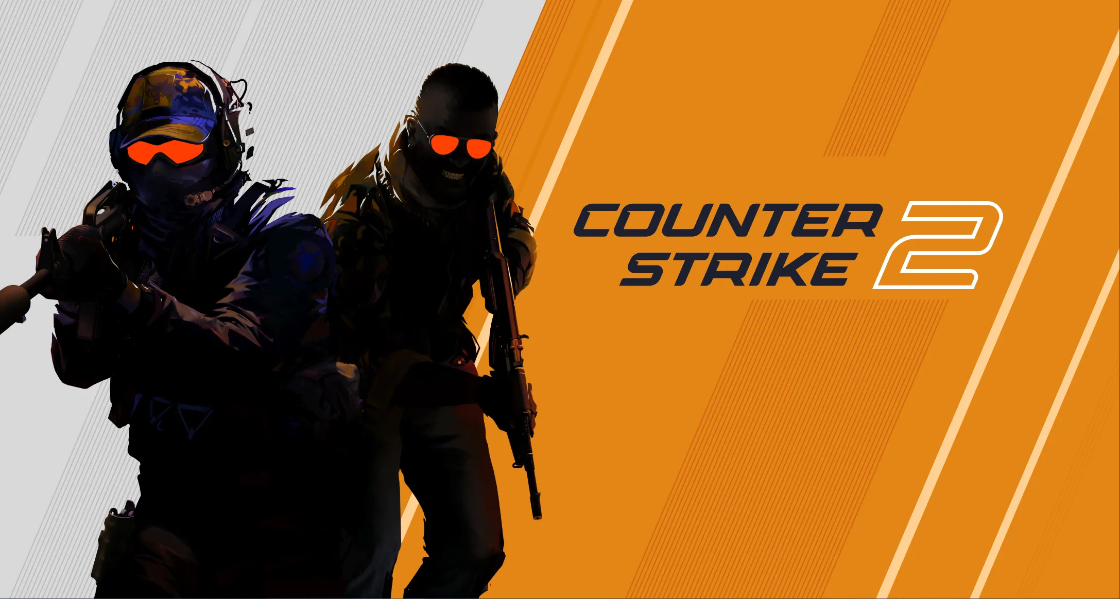 Tiêu đề Counter-Strike 2 với nhân vật phe Khủng bố và Chống khủng bố