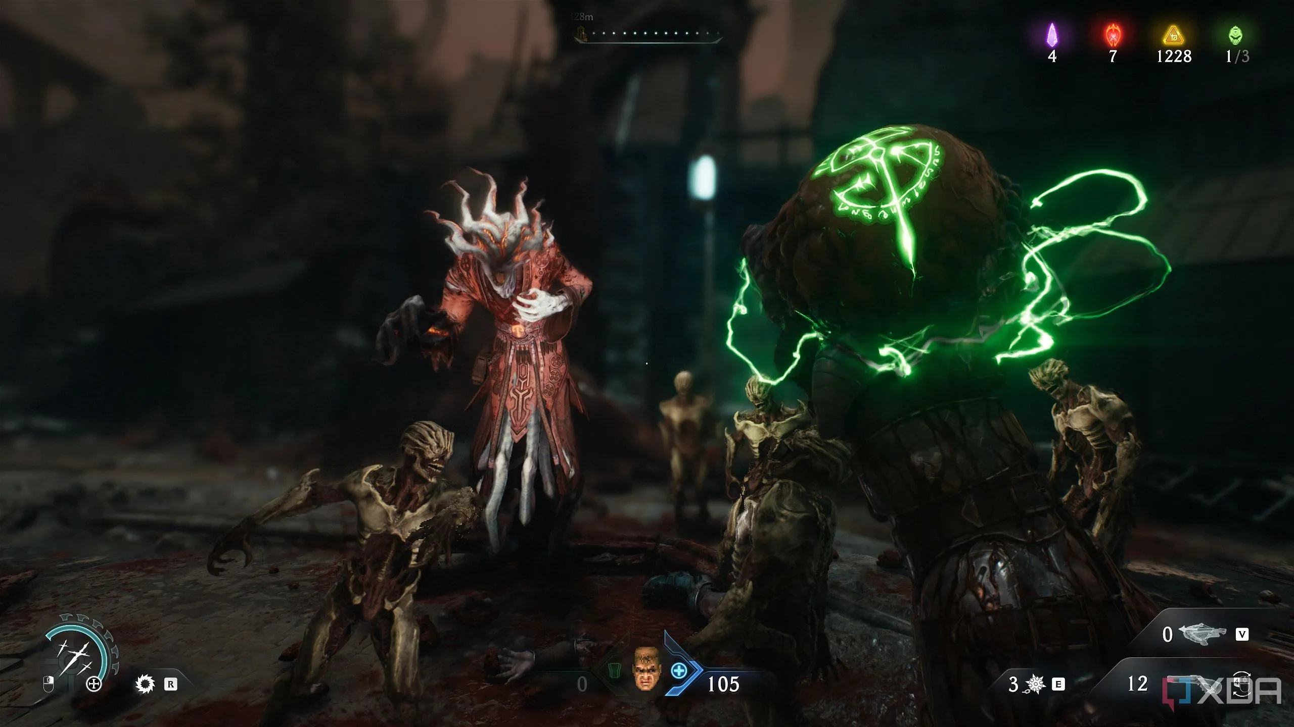 Tinh hoa quỷ để tăng giáp trong Chapter 20 của Doom: The Dark Ages