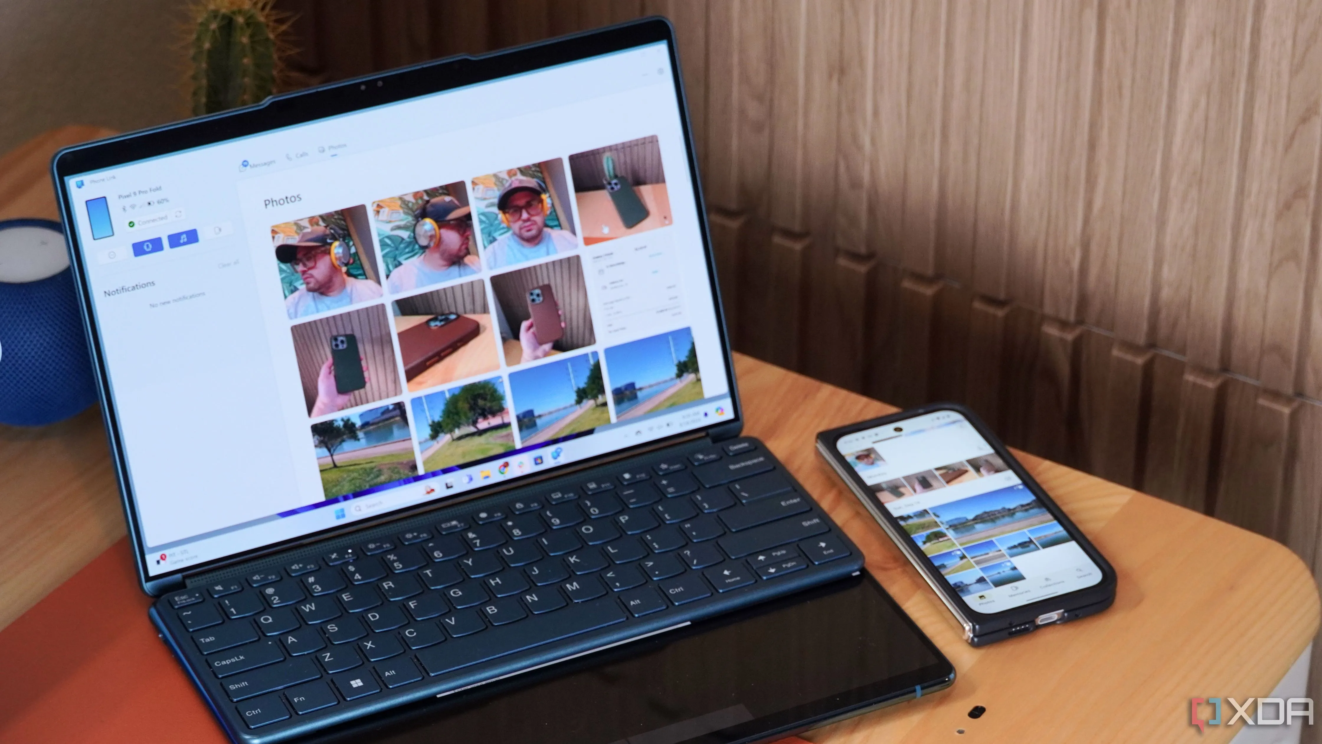 Tính năng Phone Link của Microsoft đang chia sẻ ảnh giữa điện thoại và máy tính Windows