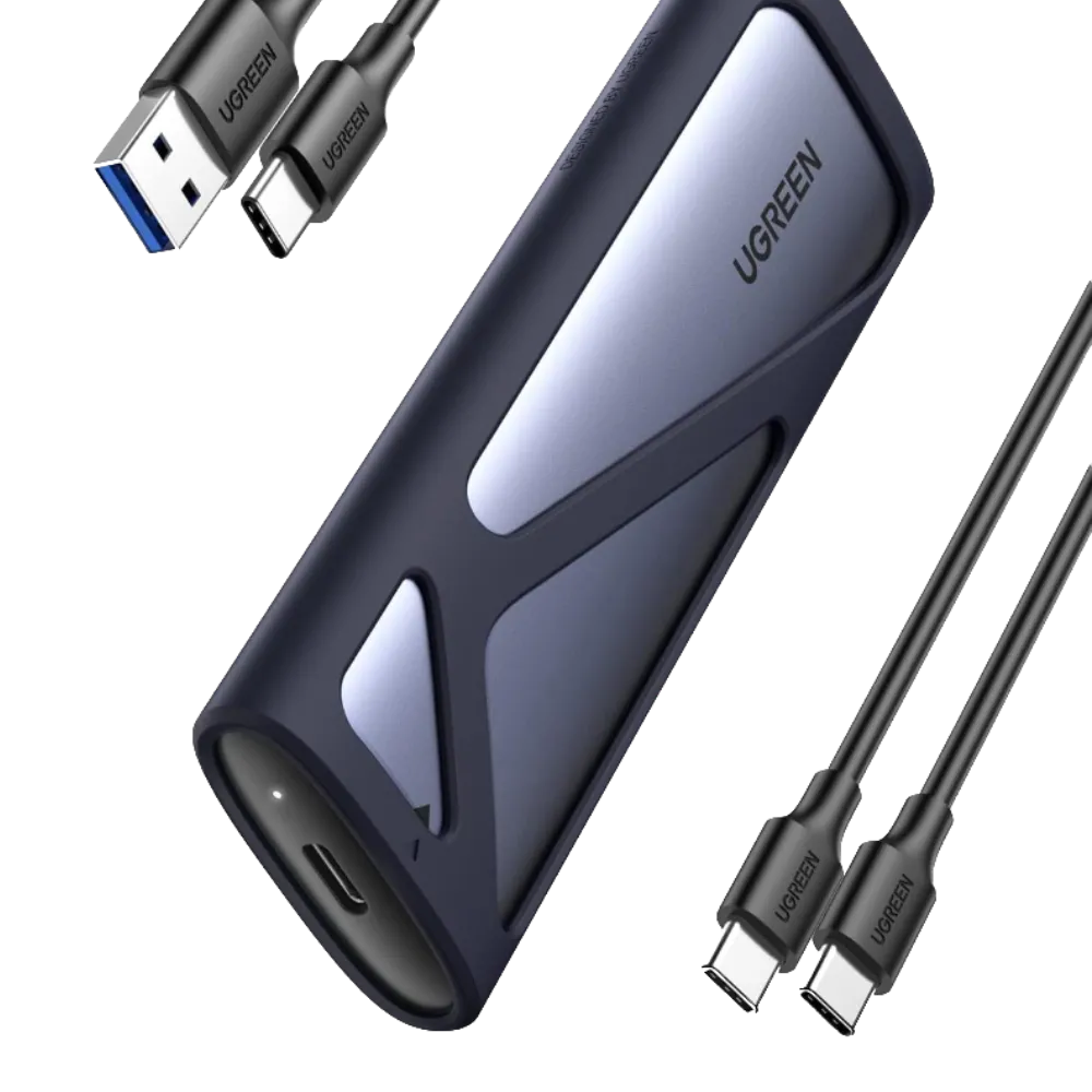 Vỏ bọc SSD Ugreen M.2 NVMe SATA, một giải pháp đa năng để biến ổ cứng trong thành ổ di động tốc độ cao