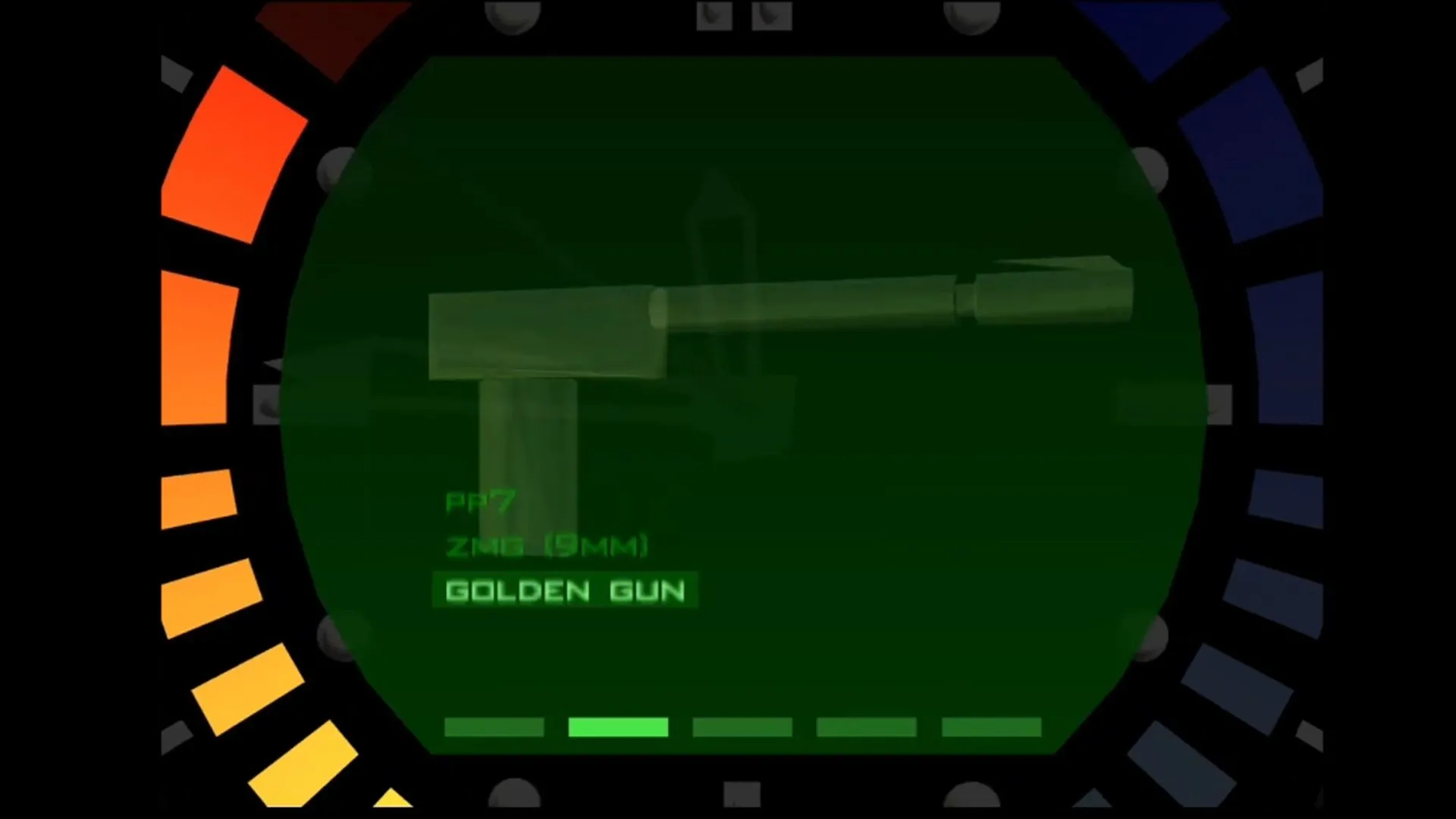 Vũ khí Golden Gun trong game GoldenEye 007 trên hệ máy Nintendo 64