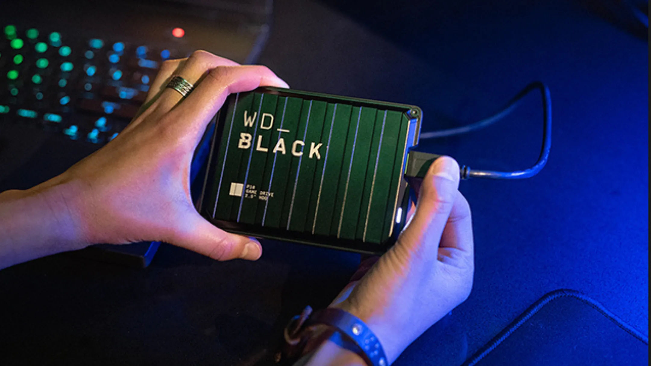 WD_BLACK P10 Game Drive dung lượng 4TB hiển thị khả năng lưu trữ game