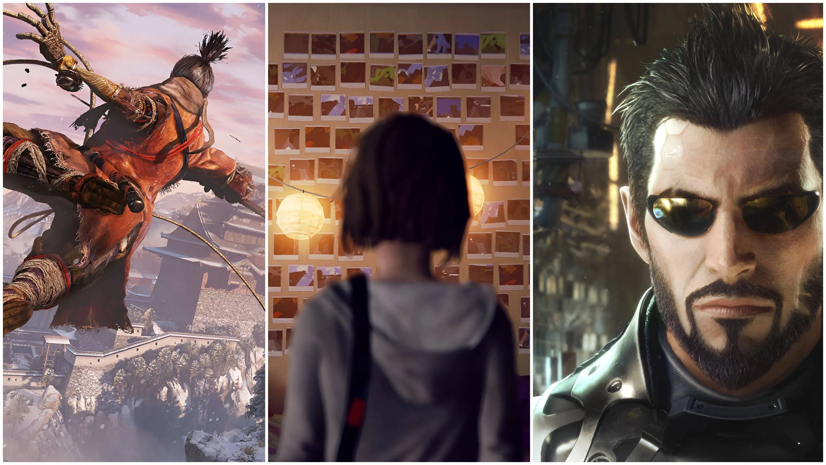 Wolf từ Sekiro, Max từ Life is Strange và Adam Jensen từ Deus Ex, các nhân vật game với bài học sâu sắc