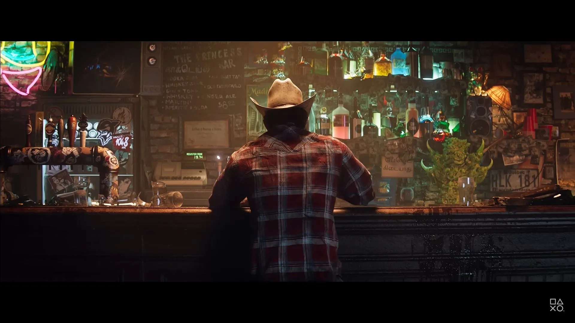 Wolverine tại một quán bar ở Madripoor, cảnh trong trailer giới thiệu Marvel's Wolverine.