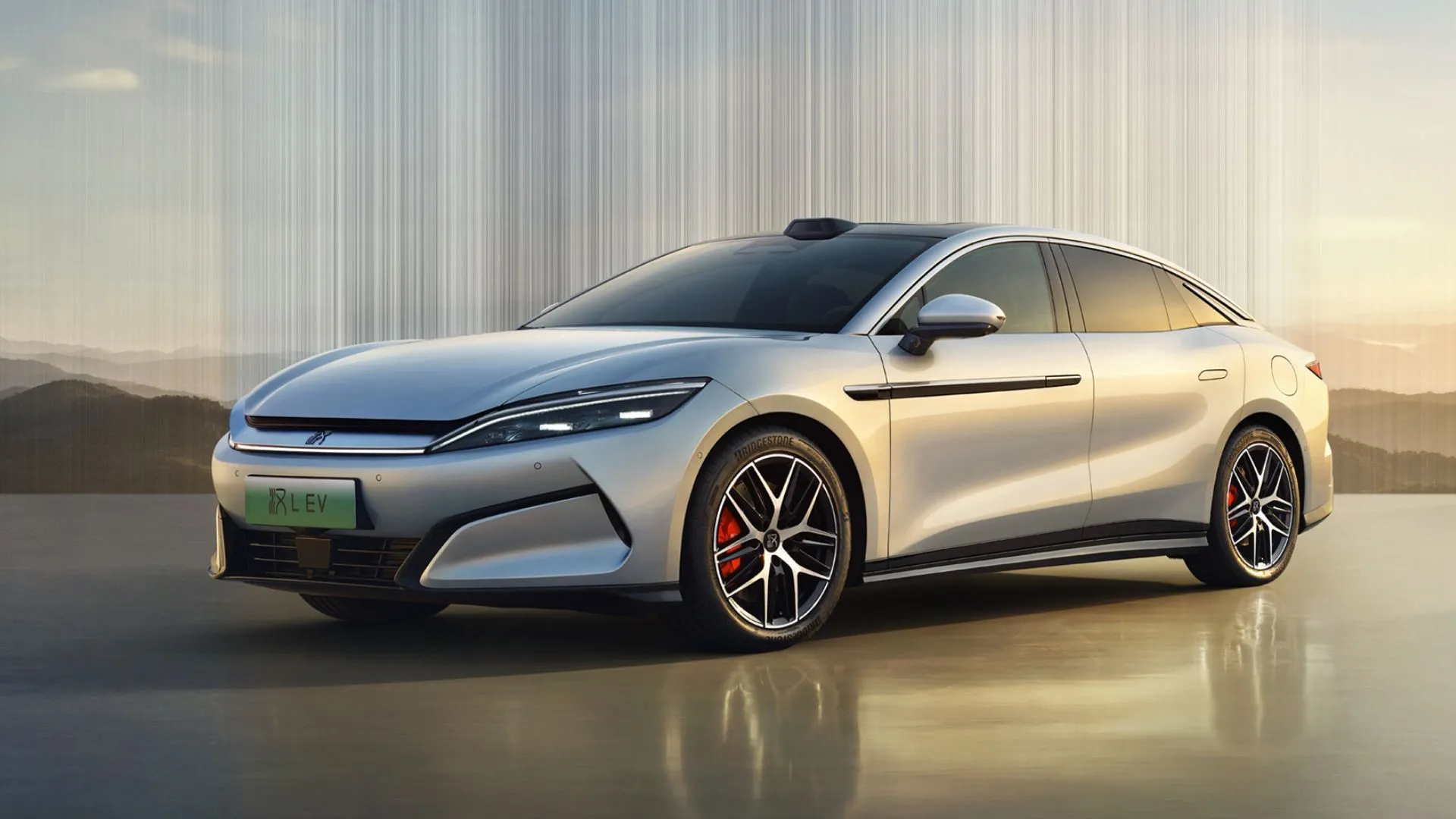 Xe điện BYD Han tại trạm sạc, thể hiện công nghệ sạc Megawatt siêu nhanh