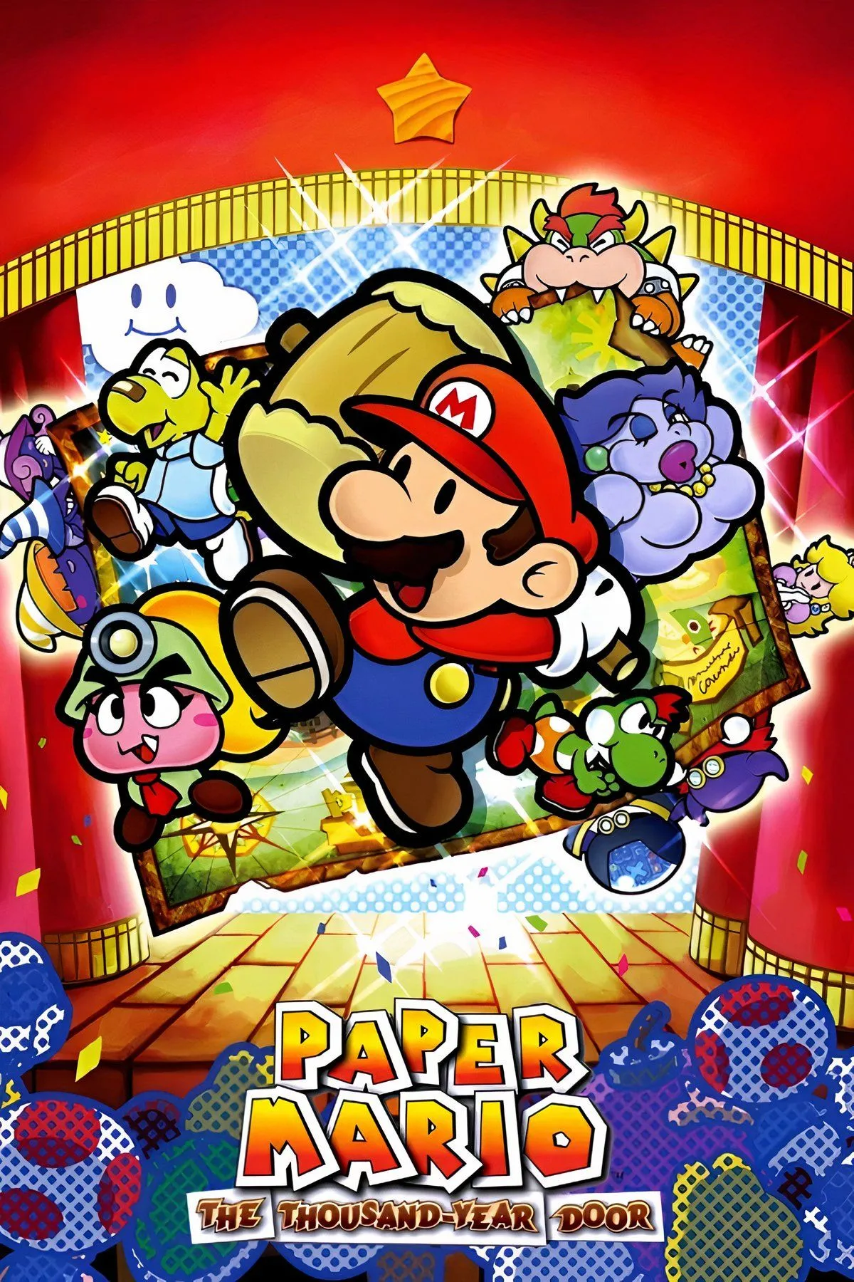 Yoshi đồng hành cùng Mario trong Paper Mario The Thousand-Year Door